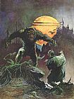 Frank Frazetta Werewolf painting